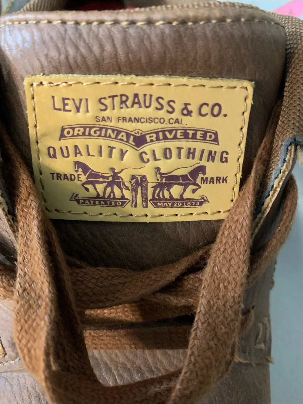 Levi's Men's Brown Leather Lace-Up Casual Shoes b1/17